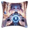 Cartoon Genshin Impact Pillow Covers Sofa Decorative Home Double-Sided Printing Short Plush Cute Cushion Cover