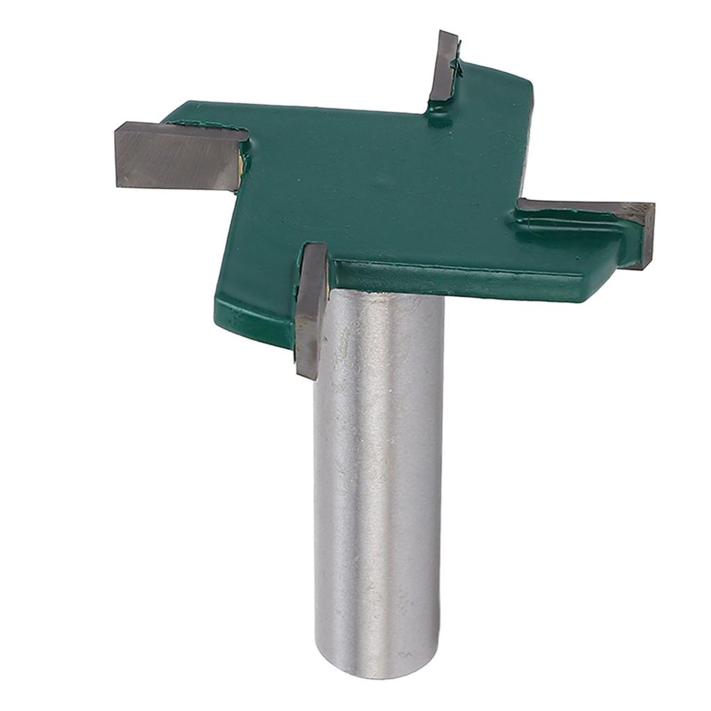 CNC Spoilboard Surfacing Router Bit 4 Flutes 2 Inch Diameter 12in Shank 14in Cutting Height Wood