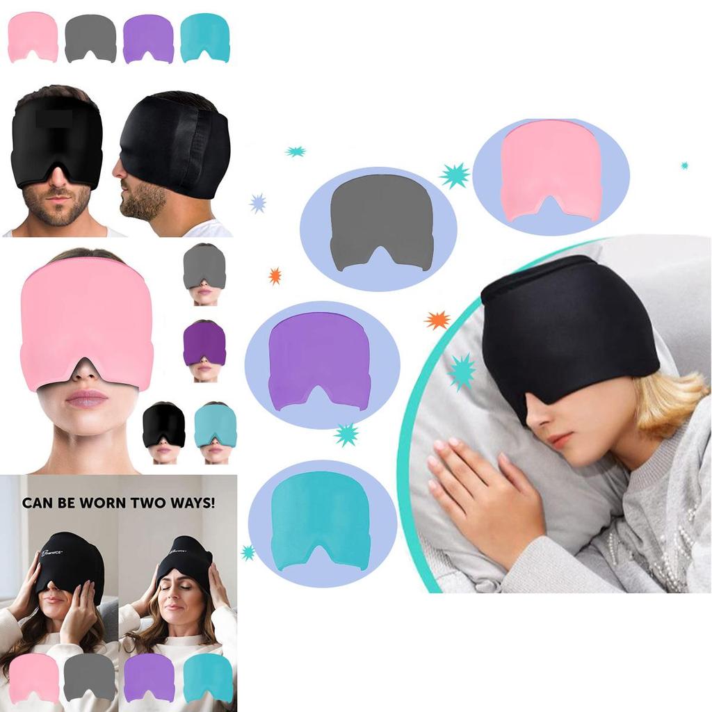 Opaska na głowę na migrenę lód ciepło żel chłodzący owijka na głowę na ból głowy