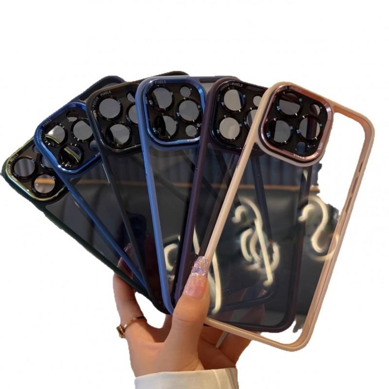 Metal Camera Ring Case IPhone 16 Pro Max 15 14 13 12 Series Transparent Shockproof Magnetic Snap Cover
