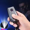 New High-end Windproof USB Charging Lighter Portable Multifunctional Keychain Igniter Affordable Luxury  Accessories Gift