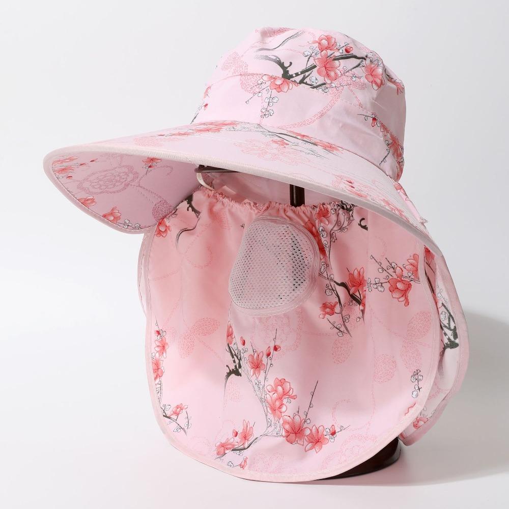 Face  Neck Protection Sunscreen Hat Breathable Ponytail Hat Quick Drying Fisherman Hat  Outdoor