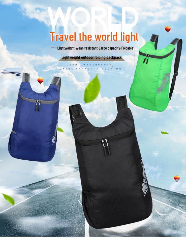 Ultralight Water-Repellent Foldable Travel Backpack for Outdoor Sports