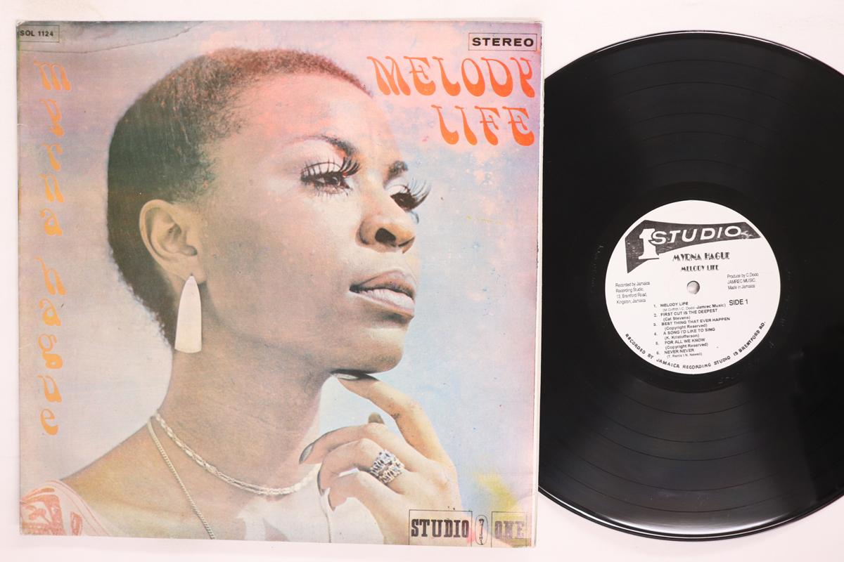LP Record MYRNA HAGUE  Melody Life SOL1124 STUDIO ONE Jamaica Reggae Ska  Dub Used