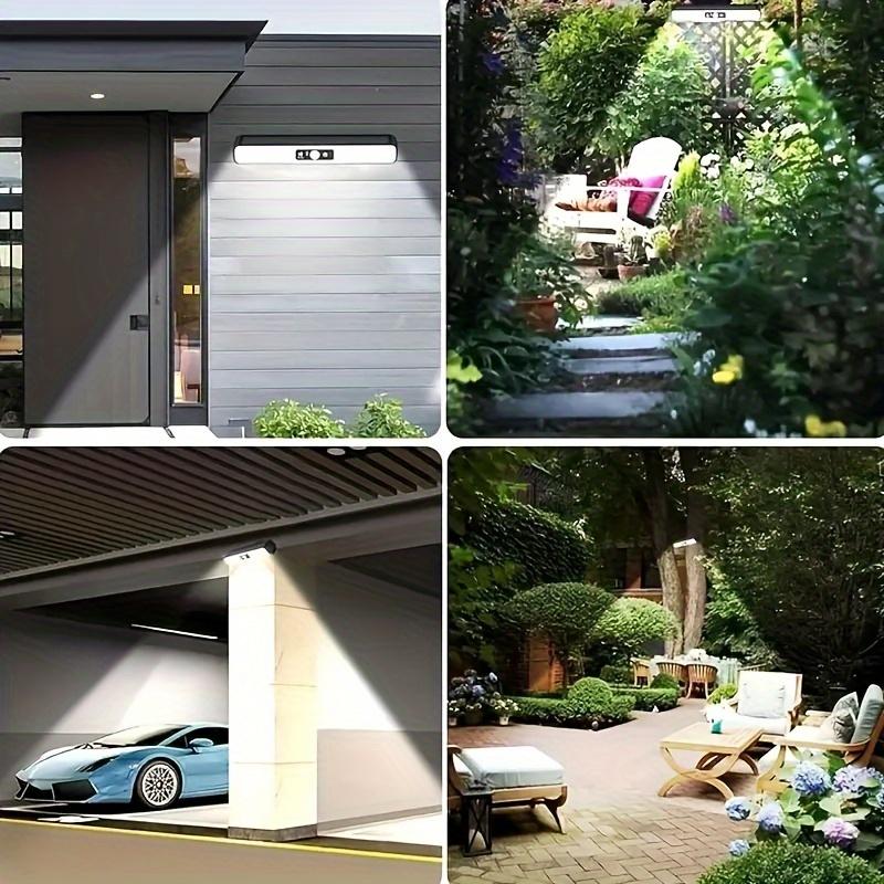 Solar Outdoor Light with Motion Sensor - Easy Clip-On Installation, Button Control, Ideal for Commercial Street Lighting Decor