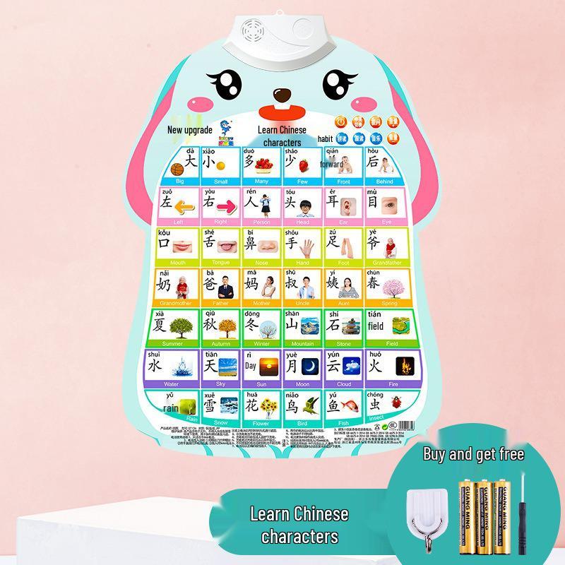 Children's Sound Book: Word Recognition & Pronunciation Educational Toy with Word Cards