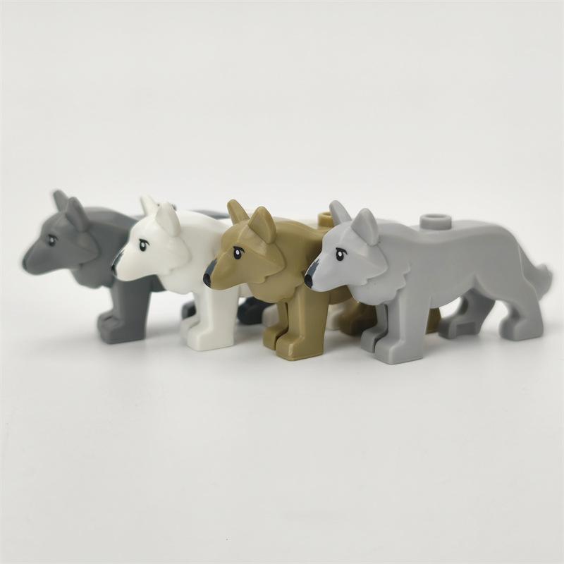 MOC Medieval Castle Orc Soldiers Figures Wolf Chariot Mount Knights King Warrior Elephant Goat Building Blocks Bricks Toys Gifts