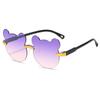 Children's glasses sunglasses UV protection boys and girls fashion cute baby bear ears sunglasses shape photo
