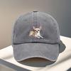 Unisex verstellbare Baseballkappe mit Chihuahua-Design Verstellbarer Riemen Leichter Outdoor-Stil Ideal zum Wandern Camping