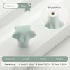 Children's Room Cabinet Knobs Ceramic Cabinet Handle Cartoon Clouds Star Cabinet Wardrobe Drawer Pull Handles for Kids Room