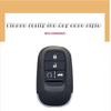 JBH4 Leather Car Key Case Cover Shell Fob Accessories For Honda 2022 2023 2024 Accord Civic HR-V CR-V Pilot Sport SI EX EX-L Keychain