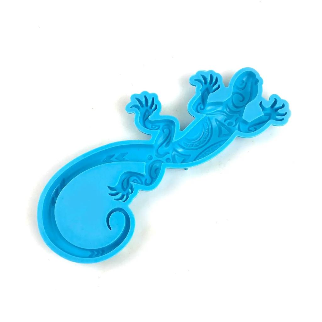 Large Size Gecko Silicone Mold DIY Wall Decoration Pendant Crystal Epoxy Resin Molds Casting Mould Resin Hanging Ornament Mold