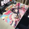Anime Girl Mouse Pad Speed NonSlip Gaming Desk Mat Laptop Keyboard Tray Office Pc ESports Kawaii Black Red