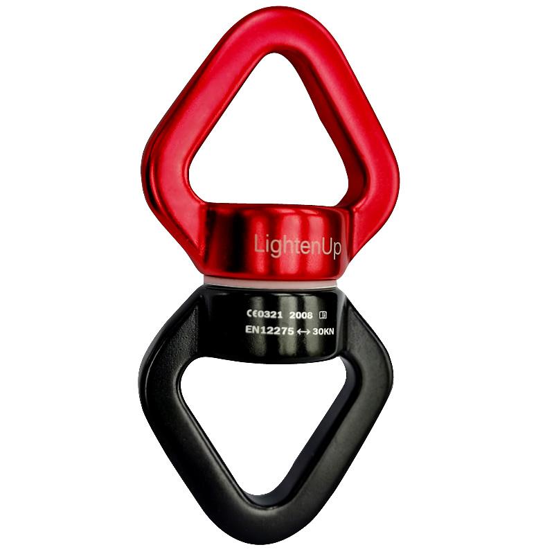 Lighten Up Outdoor Safety Rope Swivel Connector Universal Ring Gimbal Ring Rotary Connector Rotational Hammock for Aerial