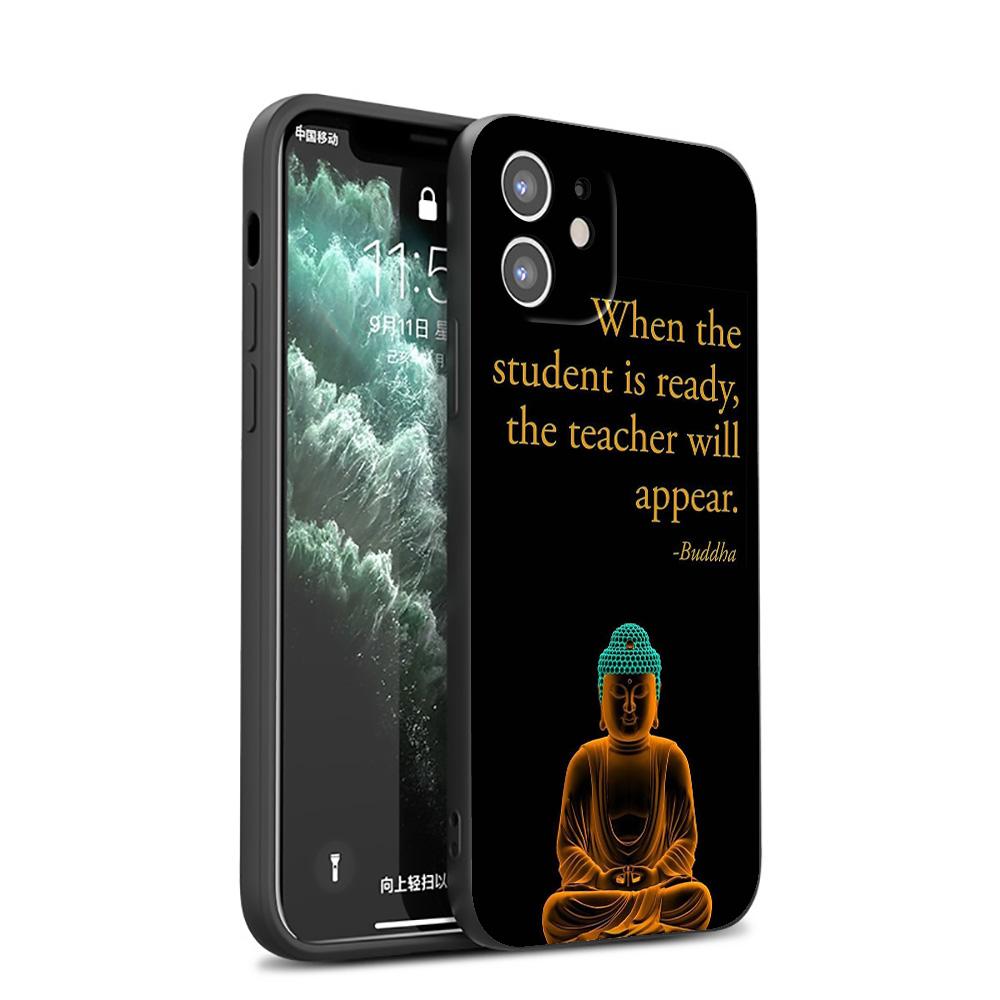 GX45 Budha To Buddha Silicone Soft Case for iPhone 13 12 Mini 11 Pro XS Max XR X 8 7 6 6S Plus 5 5S SE 2020