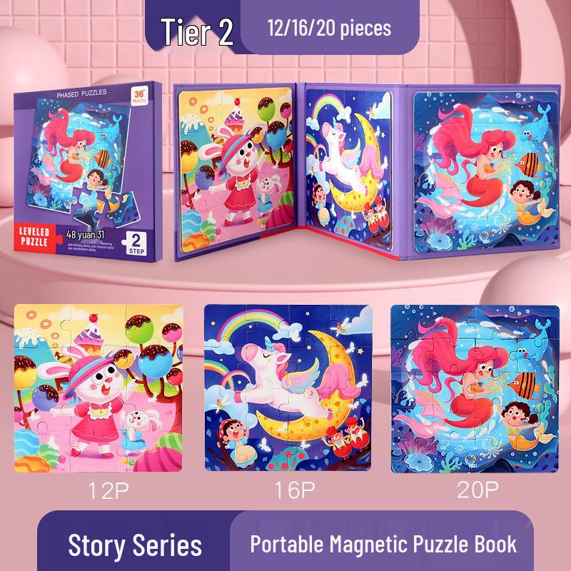 Children's Magnetic Puzzle Toy for Ages 3-6: Educational & Developmental Thinking Game