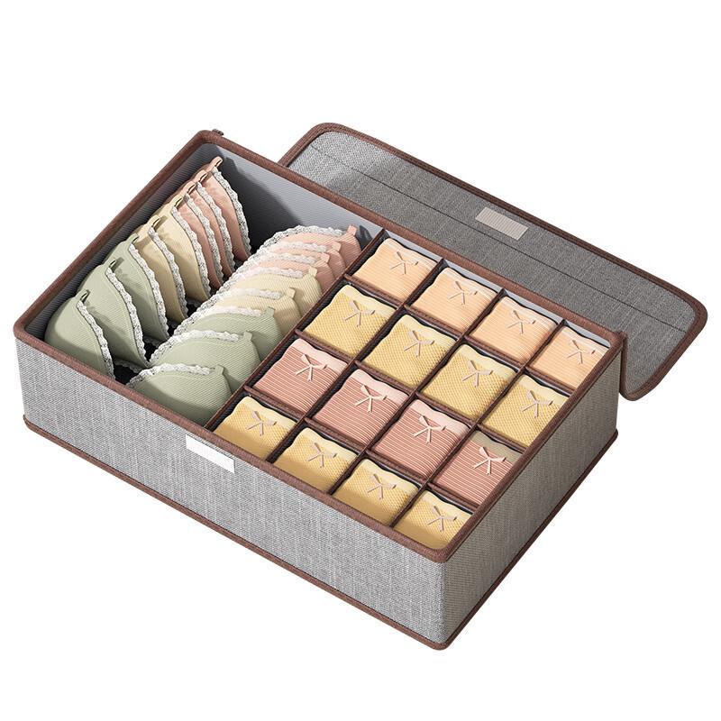 Drawer-Type Underwear Storage Box with Lid, Sock & Lingerie Organizer