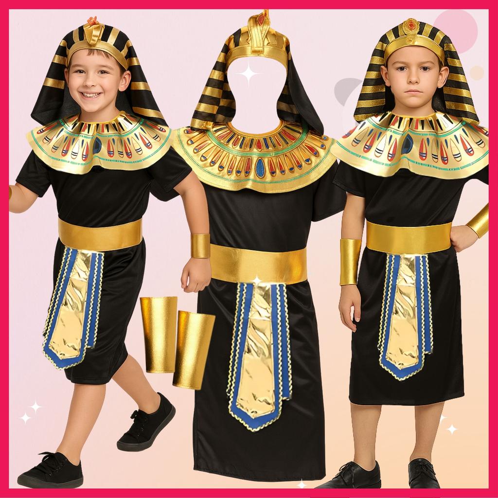Costume da Faraone Egiziano Costume da Faraone Egiziano BALL Carnevale 122 128 134 J I 11 b