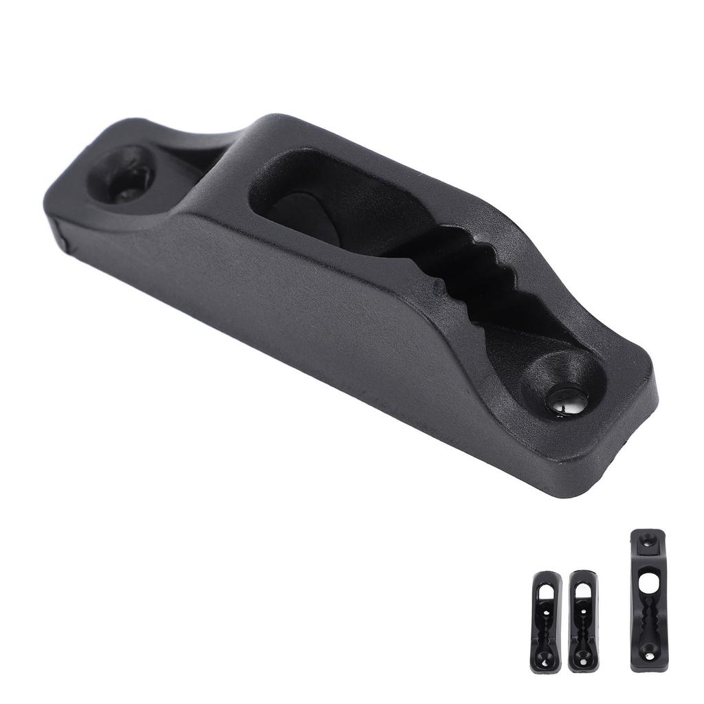 Boat Rope Clam Cleat Nylon Non Slip Stable Fastening Clam Cleat for Yachts Ships Black