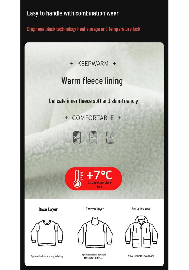 Couple's Three-in-One Hooded Windbreaker: Waterproof, Breathable, Loose-fit Ski & Hiking Jacket for Men and Women