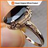 Huitan Hot Sale Anniversary Ring for Women 2021 Trendy Jewelry Romantic Carved Pattern Design Versatile Female Finger-rings Bulk