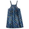 Plus Size Women's Loose Printed Denim Casual Sleeveless Skirt Spring Autumn Fashion Back with Skirts Women   Denim Skirts