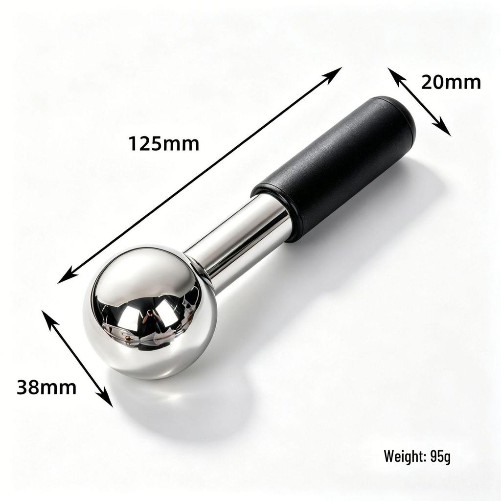 Stainless Steel Ice Wave Ball Facial Massage Tool