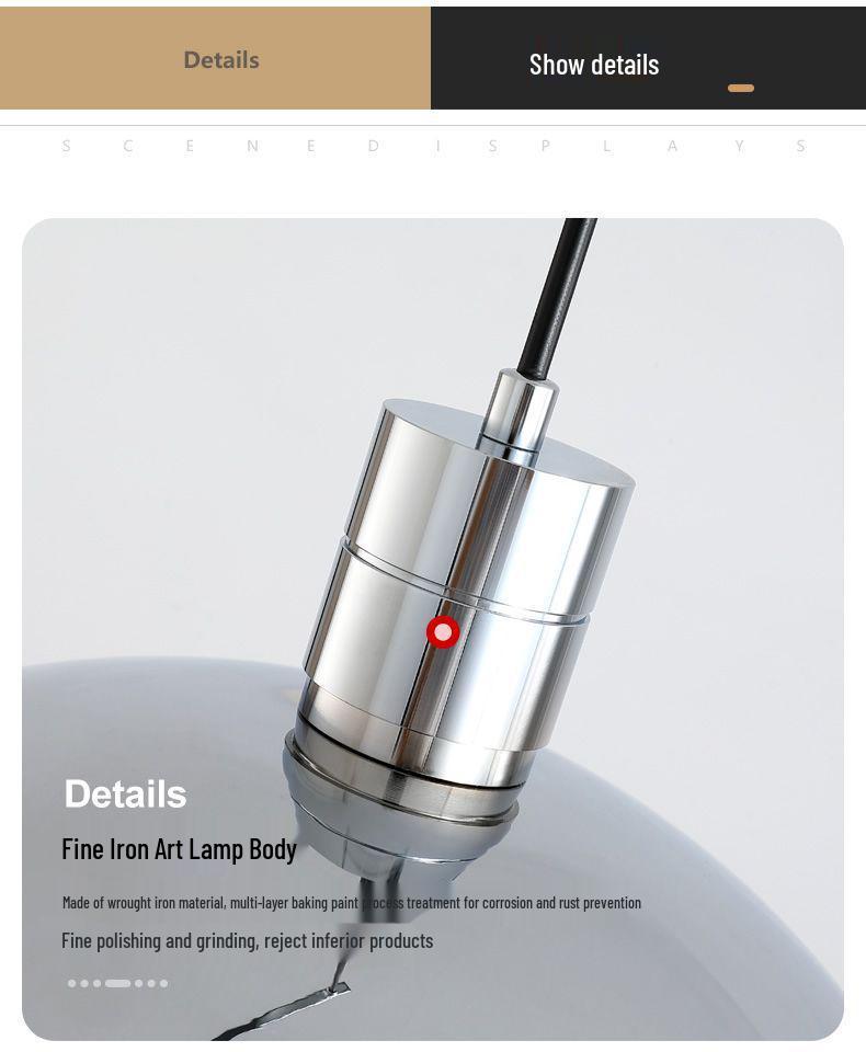 Nordic Creative Rocker Arm Pendant Light - Rotatable Walnut for Study, Kitchen, Bar.