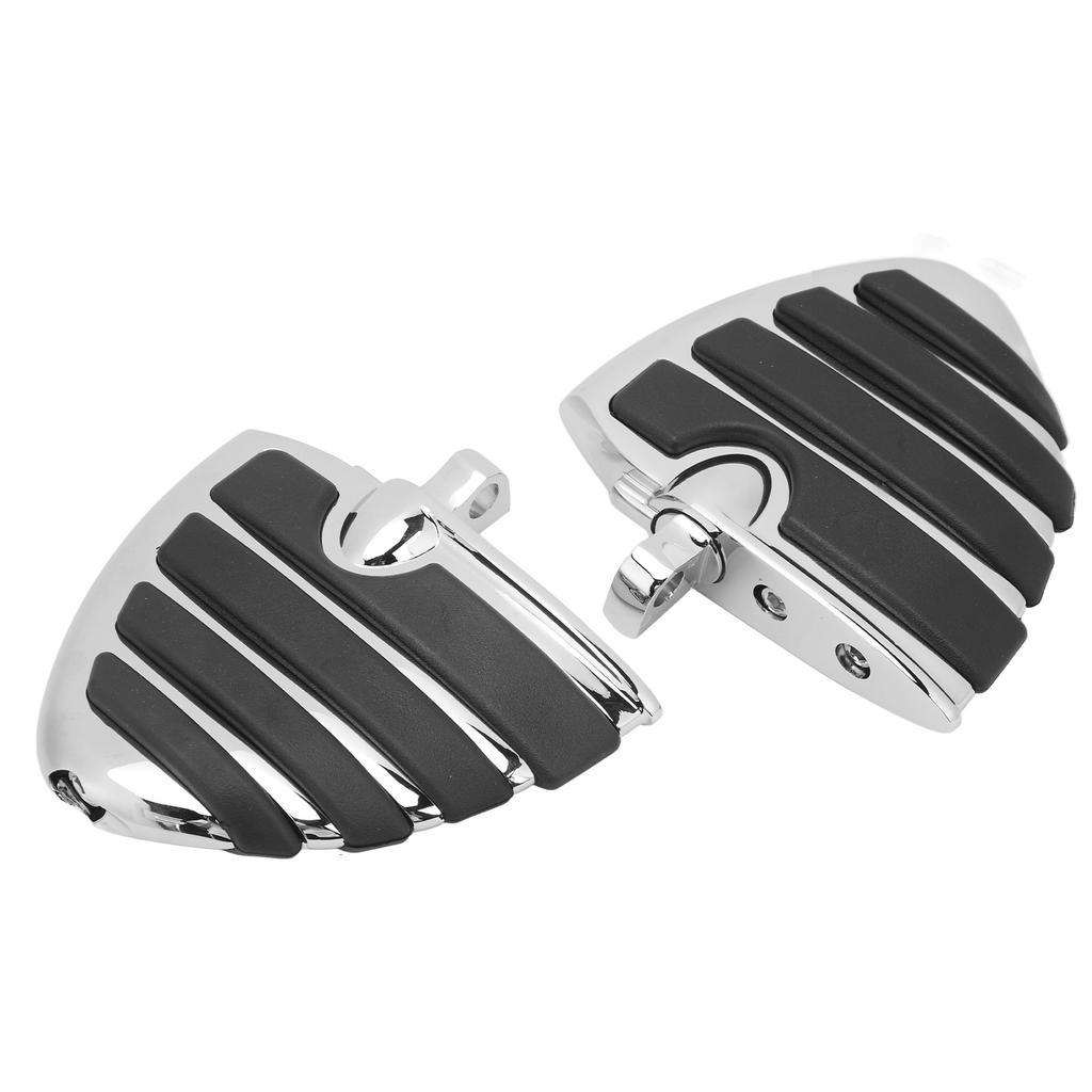 1 Pair Motorcycle Pedal Chrome Plated Slip Resistant Motorbike Foot Pegs Rest Fit For FXCW FXCWC FXS FXSB FXSBSE