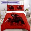 3pcs Halloween horror Bedding Set Duvet Cover Closure Includes 1 Duvet Cover & 2 Pillowcases, Soft and Comfortable for All Seasons.