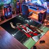 Luka Modric AC Milan No.14 Football Print Area Rug, Non Slip Floor Mat for Living Room Game Room Fan Decor