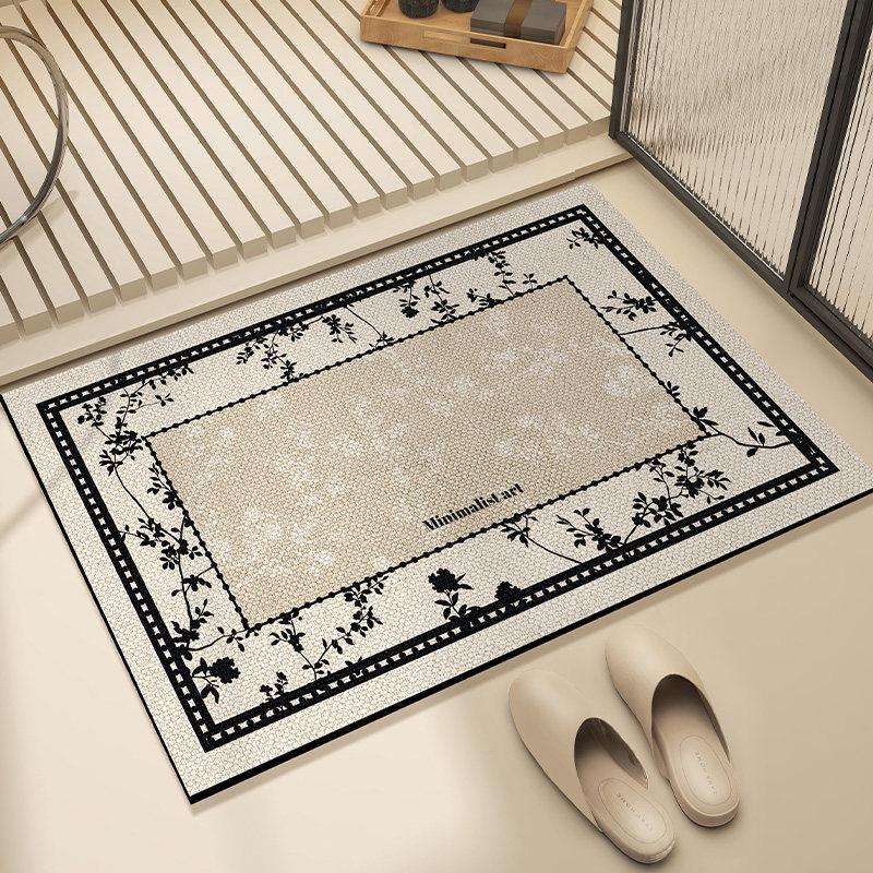 Cartoon Non-slip Absorbent Bathroom Mat - Stain-Resistant, Easy-Clean, Quick-Dry Carpet for Household Toilets and Doors