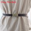 Womens Genuine Leather Skinny Belt For Dress And Coat Fashion Accessories For Winter Season