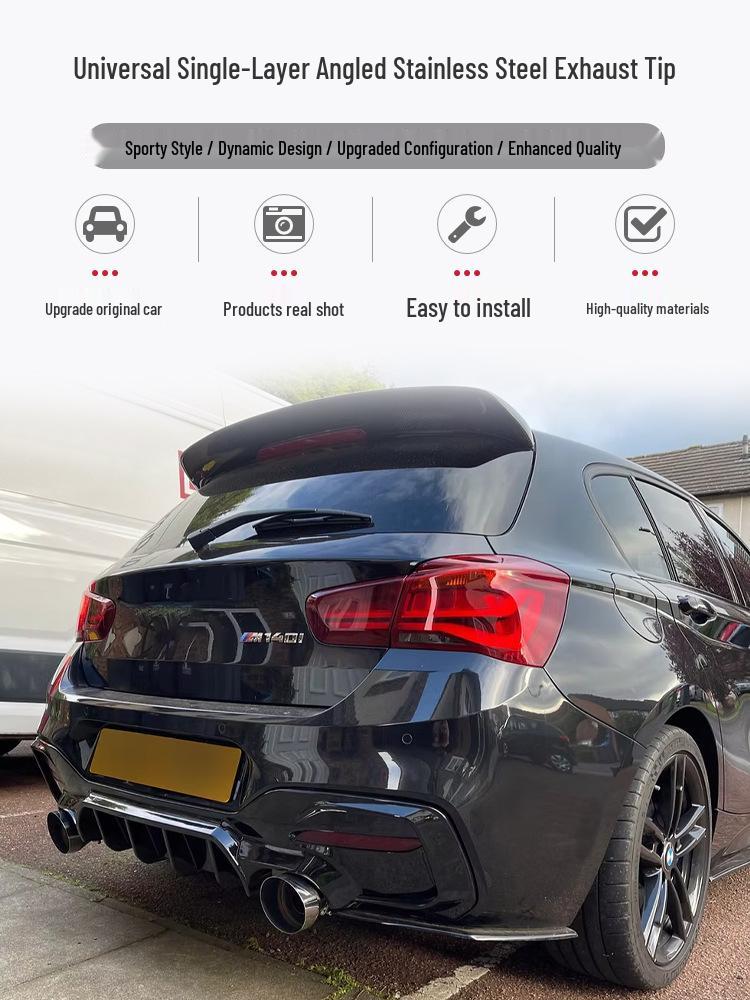 Compatible Exhaust Tailpipe for BMW M135i, M140i, M235i, M240i, M335i, M340i - 60mm