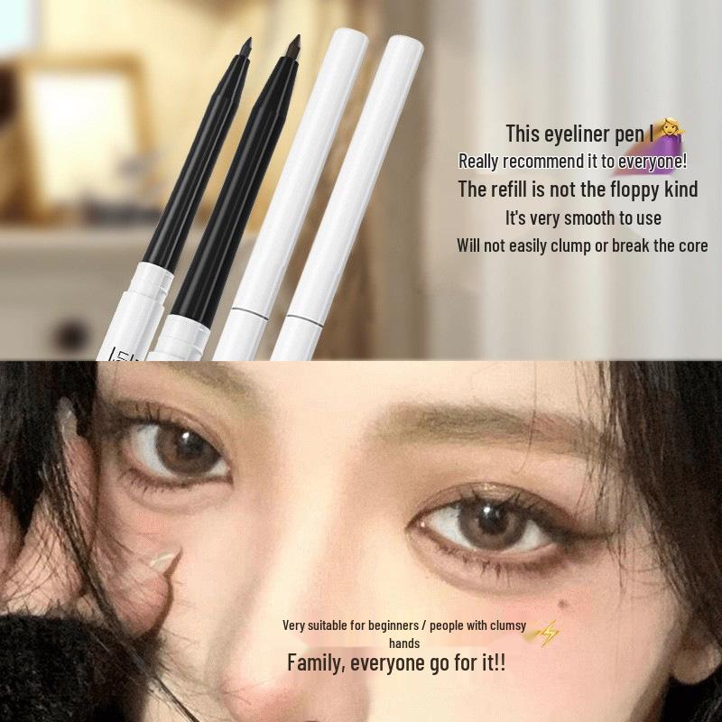PIPL Smudge-Proof Smooth Eyeliner Pencil for Beginners - Fine Tip & Long-Lasting Color