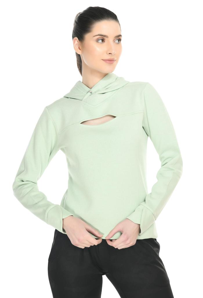 Body Smith Damen Relax Hoodie mit Frontschlitz