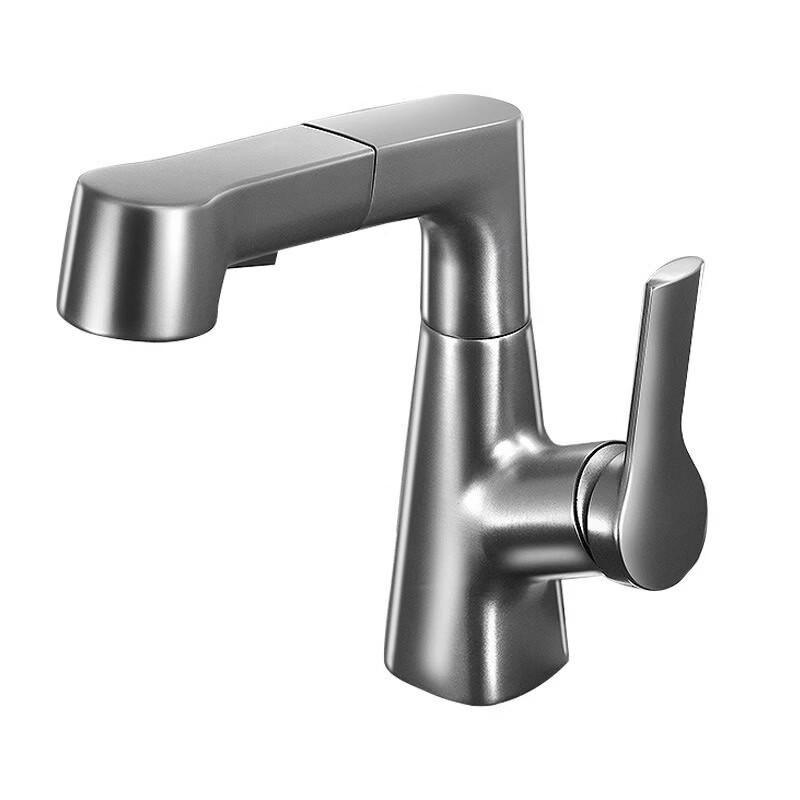 TLXT Basin Faucet with Pull-Out Spray