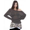 Sexy Thin See Through Long Sleeve Oversize T Shirt Women Bandage Off Shoulder Female Basic Long Tees Korean Chic Lady