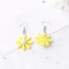 Boucles d'oreilles marguerites colorées en résine - Bijoux tendance tournesol style HyunA