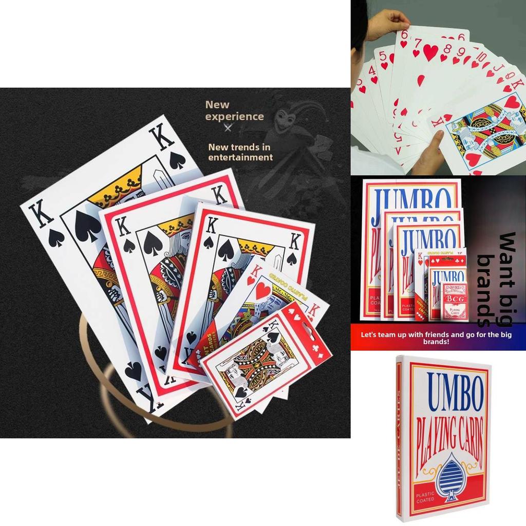 Family Card Game Deck With Large Paper Playing Cards For Party And Game Night