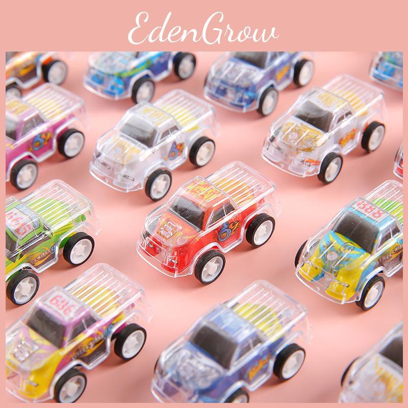 Simulation Inertial Mini Transparent Double Layer Graffiti Car Children Toy