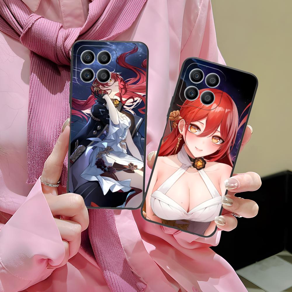 HSR Himeko Matte TPU Mobile Phone Case for Honor 90 80 70 60 50 30 20 10 9 8 7 Pro S SE Lite 5G Colorful Printing Cover