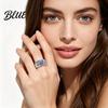 Zinc Alloy Women Ring Finger Plum Blossom Design Polished Finish