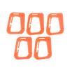5Pcs Outdoor Plasctic Shackle Carabiner D Type Backpack Hanging Webbing Hook Buckle Multi Outdoor Hiking Camping Gear