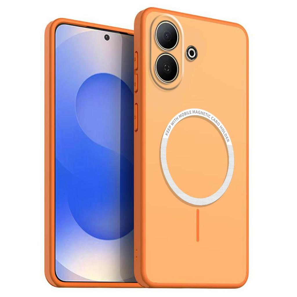 Матовый Полупрозрачный Магнитный Чехол для Телефона Vivo V60 Lite 4G/5G Мягкая Силиконовая Накладка