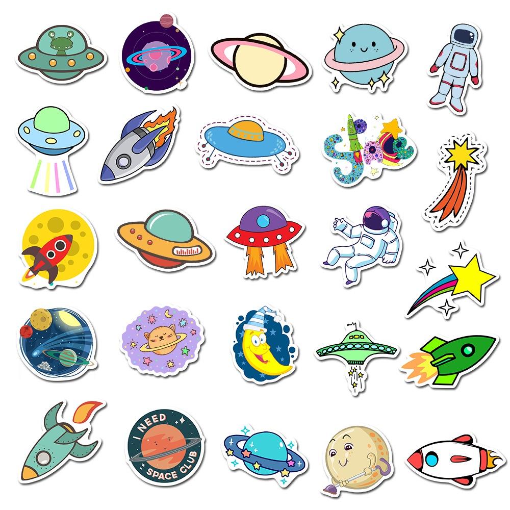 Cute And Colorful Waterproof Stickers For Luggage Water Bottles Computers And Cars Set Of 50 Jxz-tz