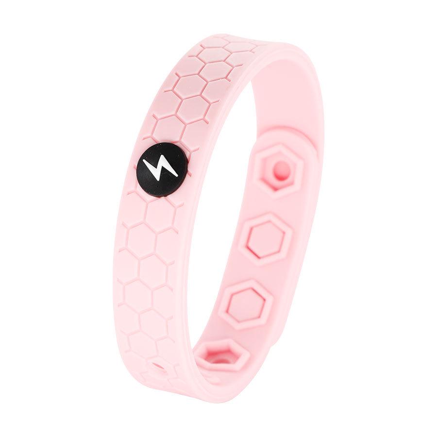 Adjustable 3D Silicone Anti-static Bracelet with Negative Ions - Waterproof & Minimalist Design