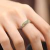 925 Silver Retro New Chinese Tang Grass Pattern Hollow Half-curved Ring Ring Opening Adjustment Women's Ethnic Style 2026
