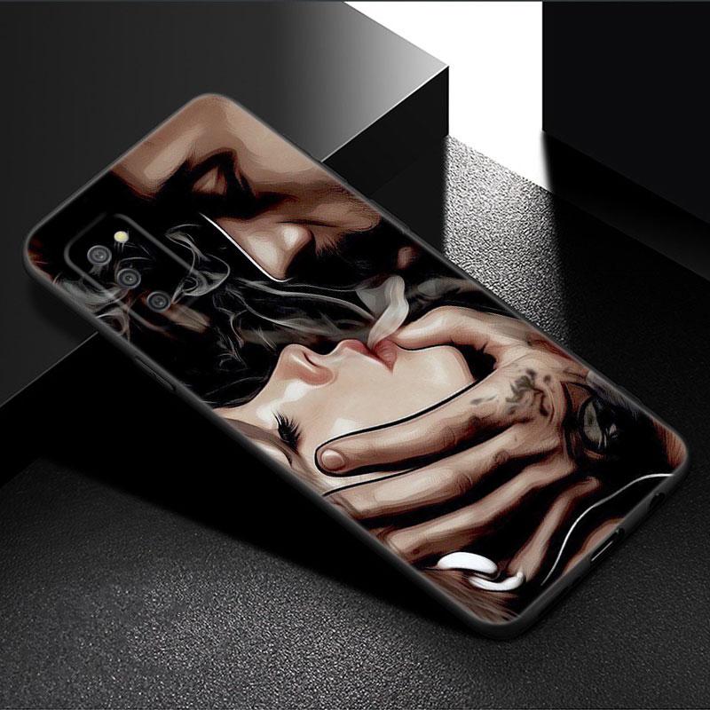 

Чехол для телефона с изображением девушки-татуировки для Samsung Galaxy A01 A03 Core A04 E A02 A05 A10 A20 A21 A30 A50 S A6 A8 Plus A7, черный Samsung A8 2018