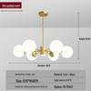 Nordic Modern Chandelier - Elegant, Atmospheric Lighting for Living Rooms, Bedrooms, or Dining Areas